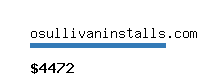 osullivaninstalls.com Website value calculator