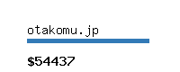 otakomu.jp Website value calculator