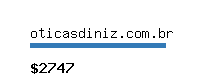 oticasdiniz.com.br Website value calculator