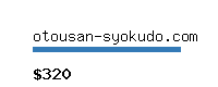 otousan-syokudo.com Website value calculator