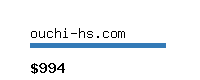 ouchi-hs.com Website value calculator