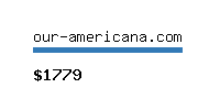 our-americana.com Website value calculator