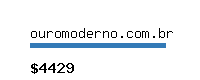 ouromoderno.com.br Website value calculator
