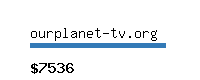 ourplanet-tv.org Website value calculator