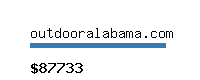 outdooralabama.com Website value calculator