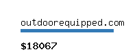 outdoorequipped.com Website value calculator