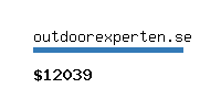 outdoorexperten.se Website value calculator