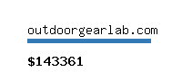 outdoorgearlab.com Website value calculator