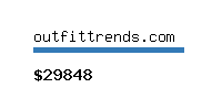 outfittrends.com Website value calculator