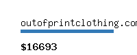 outofprintclothing.com Website value calculator