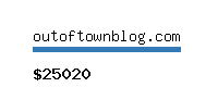 outoftownblog.com Website value calculator