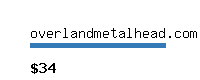 overlandmetalhead.com Website value calculator