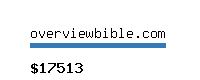 overviewbible.com Website value calculator