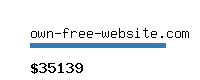 own-free-website.com Website value calculator