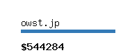 owst.jp Website value calculator