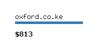 oxford.co.ke Website value calculator