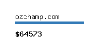 ozchamp.com Website value calculator