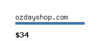 ozdayshop.com Website value calculator