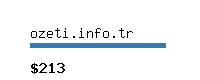 ozeti.info.tr Website value calculator