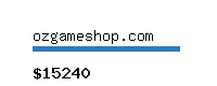 ozgameshop.com Website value calculator