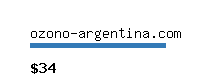 ozono-argentina.com Website value calculator