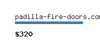 padilla-fire-doors.com Website value calculator