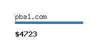 pba1.com Website value calculator