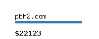 pbh2.com Website value calculator