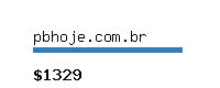 pbhoje.com.br Website value calculator