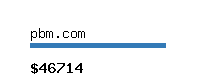 pbm.com Website value calculator