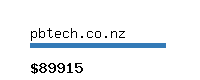 pbtech.co.nz Website value calculator