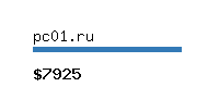 pc01.ru Website value calculator