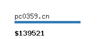 pc0359.cn Website value calculator