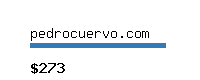 pedrocuervo.com Website value calculator