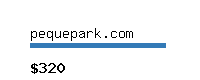 pequepark.com Website value calculator