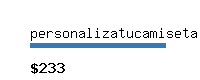 personalizatucamiseta.com Website value calculator