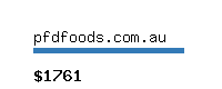 pfdfoods.com.au Website value calculator