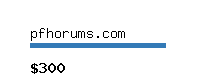 pfhorums.com Website value calculator