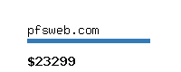 pfsweb.com Website value calculator