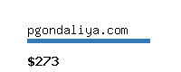 pgondaliya.com Website value calculator