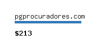 pgprocuradores.com Website value calculator