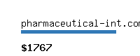 pharmaceutical-int.com Website value calculator