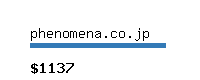 phenomena.co.jp Website value calculator