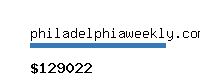 philadelphiaweekly.com Website value calculator