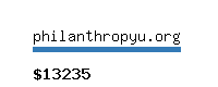 philanthropyu.org Website value calculator