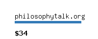 philosophytalk.org Website value calculator