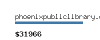 phoenixpubliclibrary.org Website value calculator