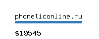 phoneticonline.ru Website value calculator