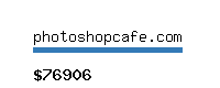 photoshopcafe.com Website value calculator