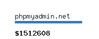 phpmyadmin.net Website value calculator